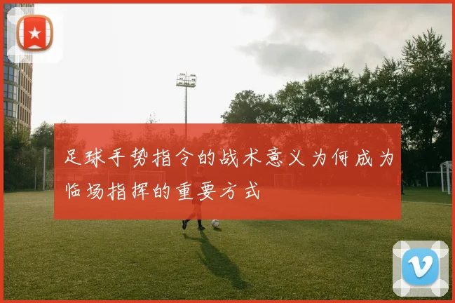 足球手势指令的战术意义为何成为临场指挥的重要方式